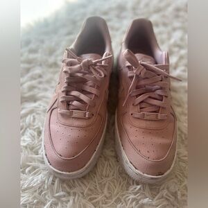 Nike Women's Blush Pink Air Force 1 Sneakers- size 10